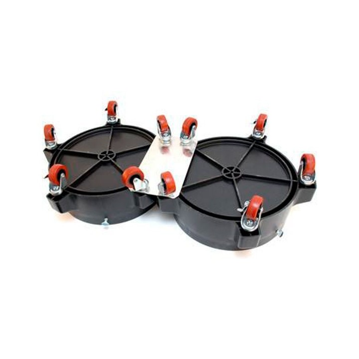 Placa de soporte metálica para unir 2 Bucket Dolly
