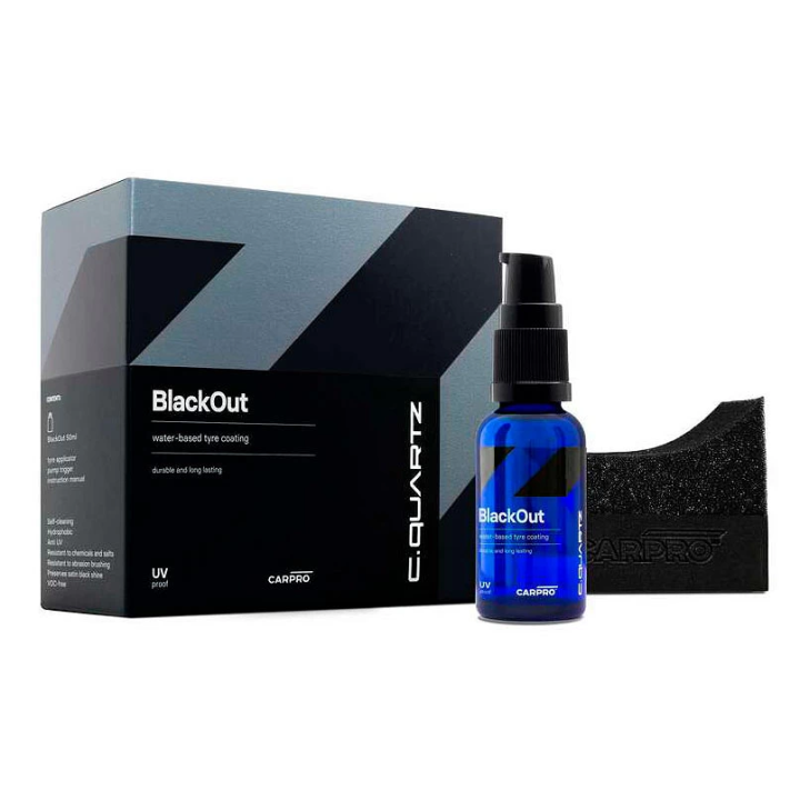 Comprar CarPro Cquartz BlackOut Coating neumáticos gomas