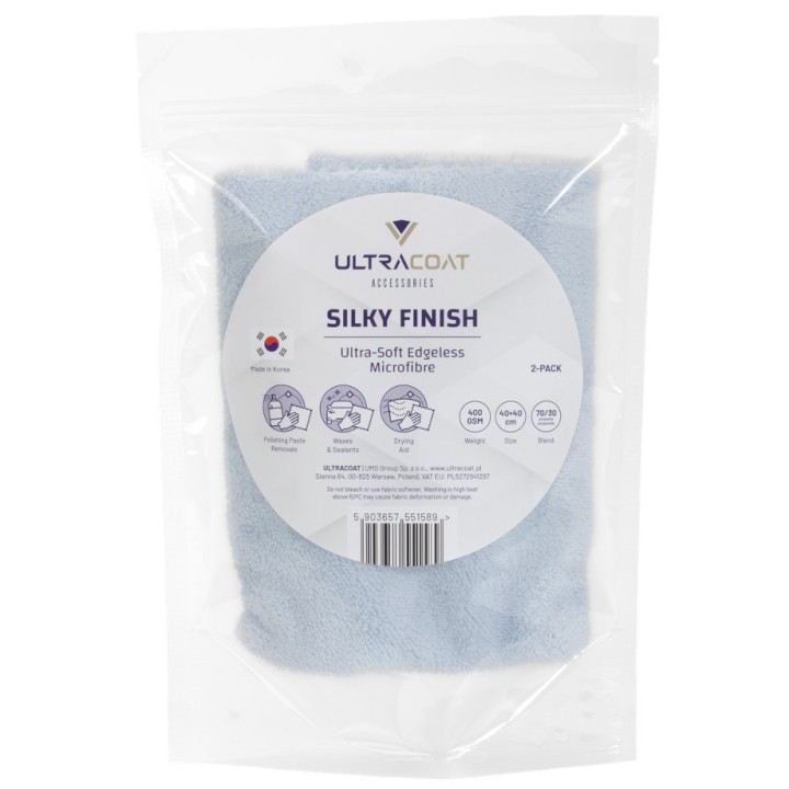 ULTRACOAT Silky Finish Kit de 2 microfibras sin costuras