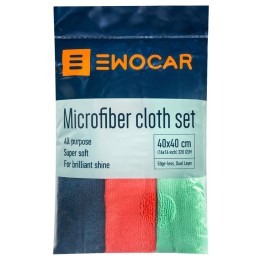 EWOCAR Kit de 3 toallas de microfibras 320 GSM