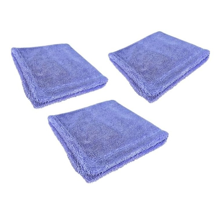 BestFiber Kit de 3 Double Twist toalla twisted pile 40X40 CM 900 GSM