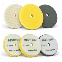 Kit de Esponjas de Pulido BestFiber Plato 125 mm